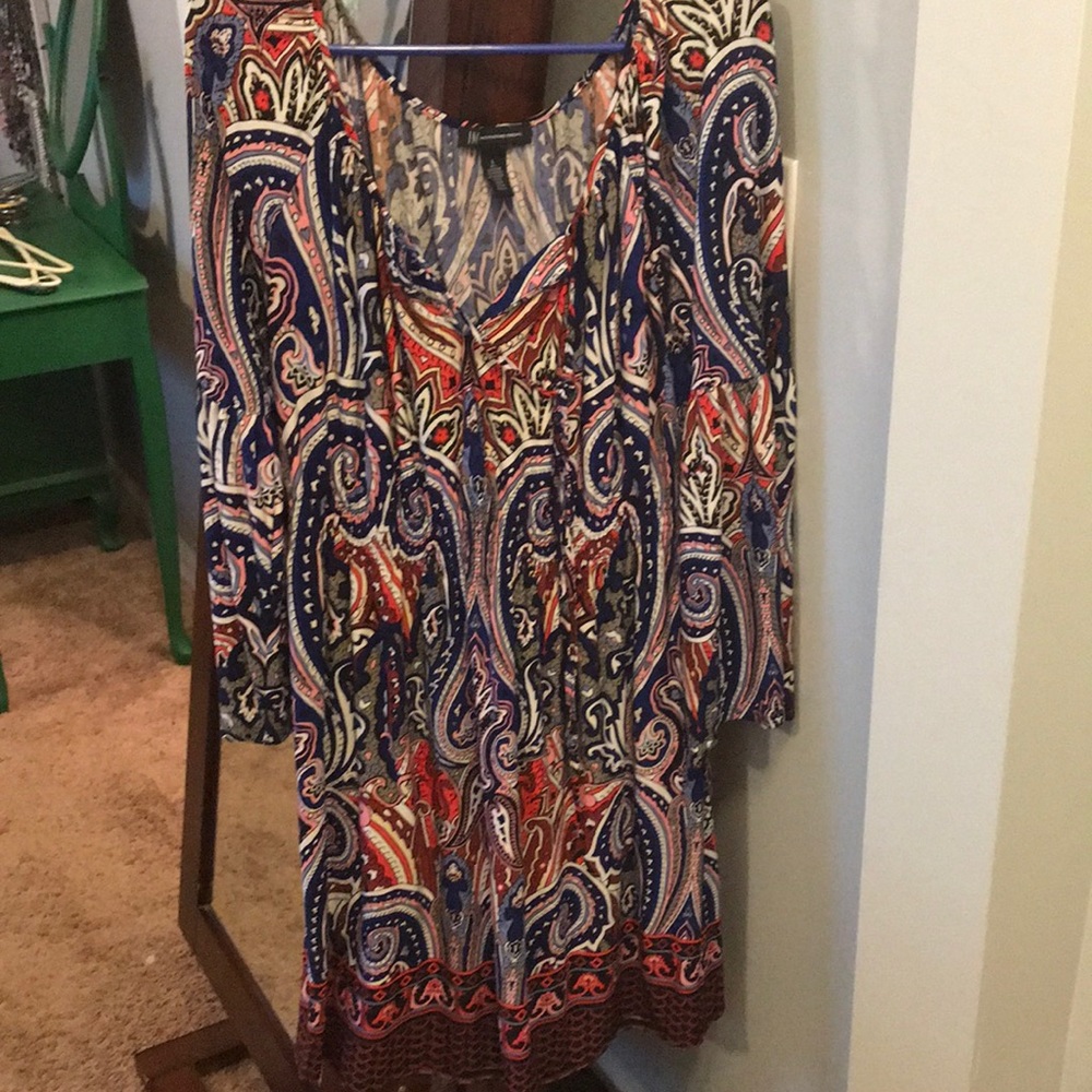 Inc peasant sleeve dress